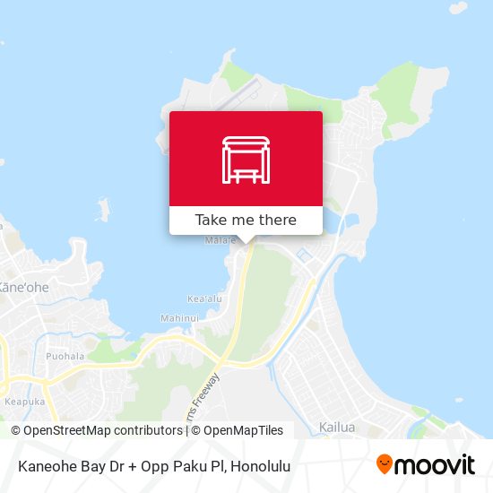 Kaneohe Bay Dr + Opp Paku Pl map