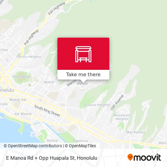 E Manoa Rd + Opp Huapala St map