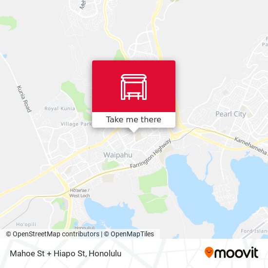 Mahoe St + Hiapo St map