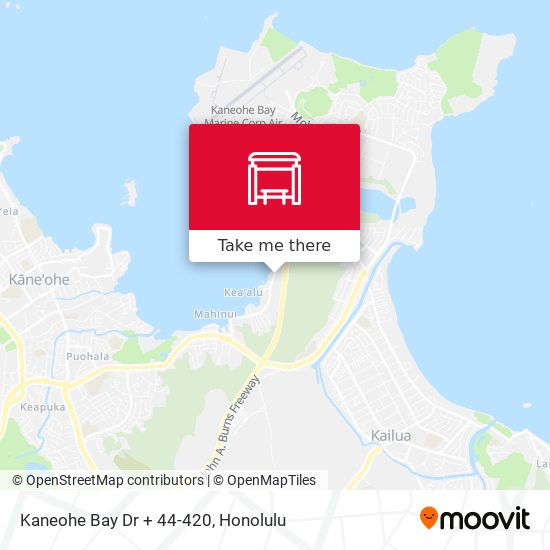 Mapa de Kaneohe Bay Dr + 44-420