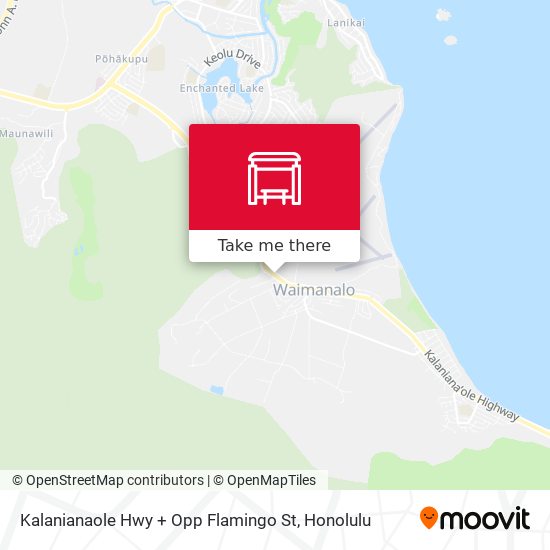 Kalanianaole Hwy + Opp Flamingo St map