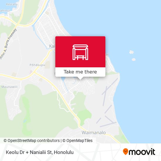 Keolu Dr + Nanialii St map