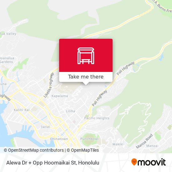 Alewa Dr + Opp Hoomaikai St map
