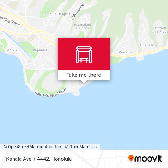 Kahala Ave + 4442 map