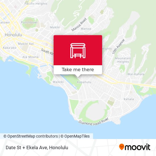 Mapa de Date St + Ekela Ave