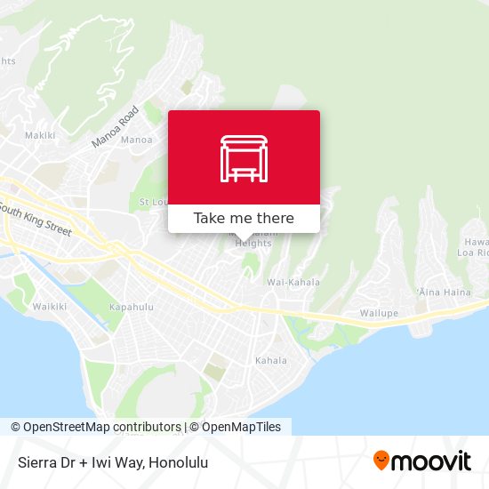 Mapa de Sierra Dr + Iwi Way