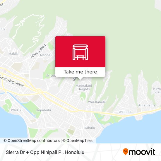 Mapa de Sierra Dr + Opp Nihipali Pl