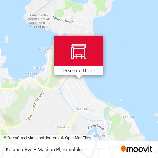 Kalaheo Ave + Mahiloa Pl map