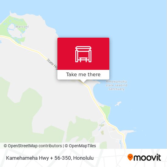 Kamehameha Hwy + 56-350 map