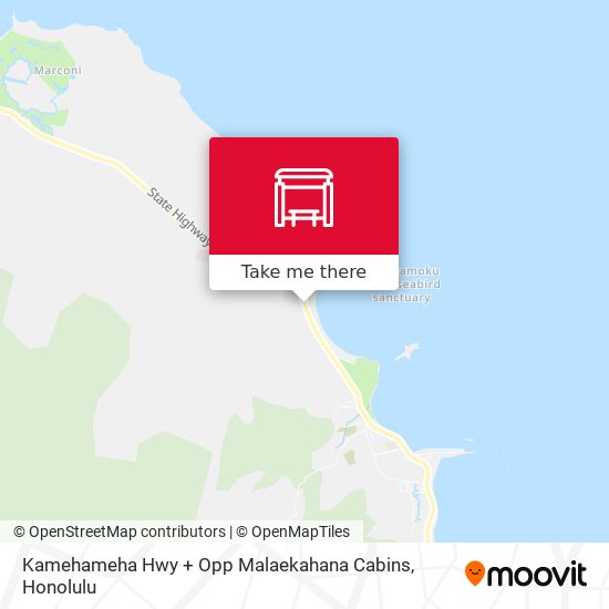 Kamehameha Hwy + Opp Malaekahana Cabins map