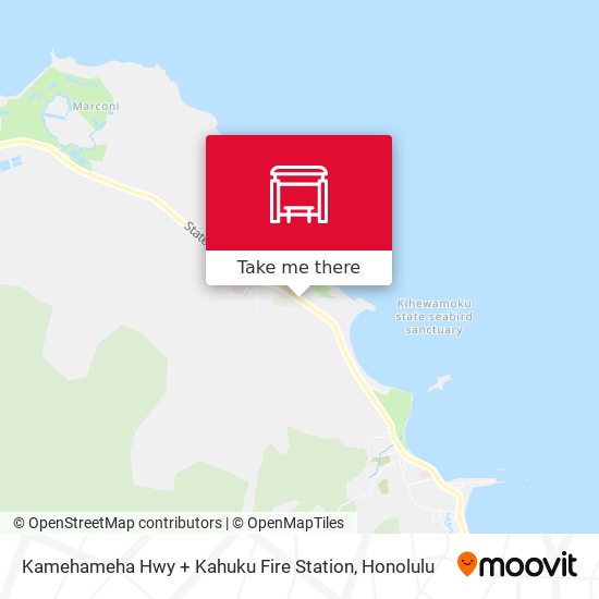 Kamehameha Hwy + Kahuku Fire Station map