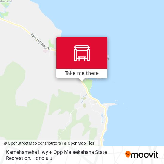 Mapa de Kamehameha Hwy + Opp Malaekahana State Recreation