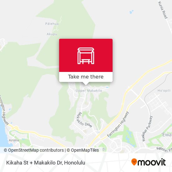 Kikaha St + Makakilo Dr map