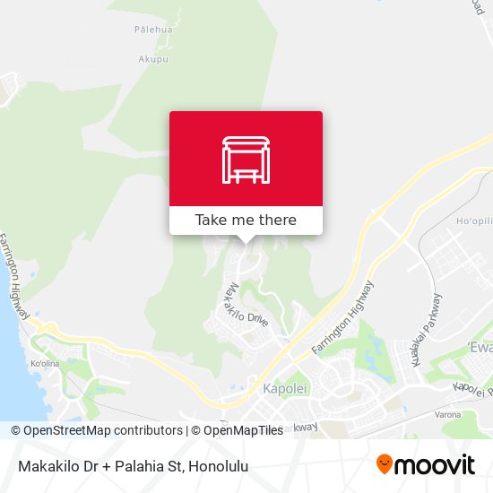 Makakilo Dr + Palahia St map