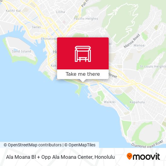 How to get to Ala Moana Bl + Opp Ala Moana Center in Urban Honolulu by Bus?