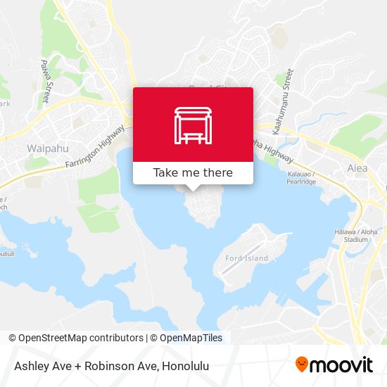 Mapa de Ashley Ave + Robinson Ave