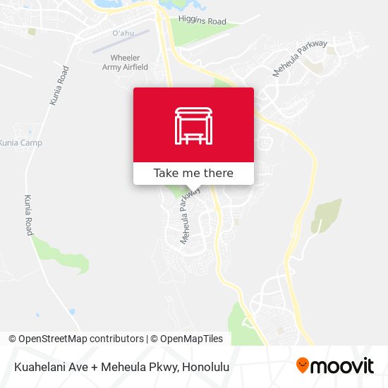 Kuahelani Ave + Meheula Pkwy map