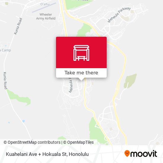 Kuahelani Ave + Hokuala St map