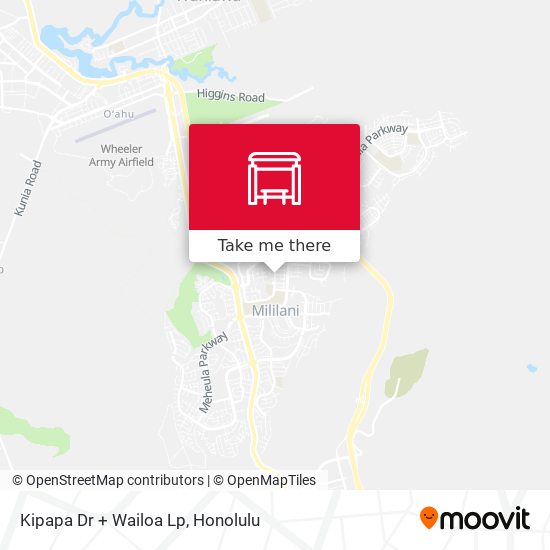 Mapa de Kipapa Dr + Wailoa Lp