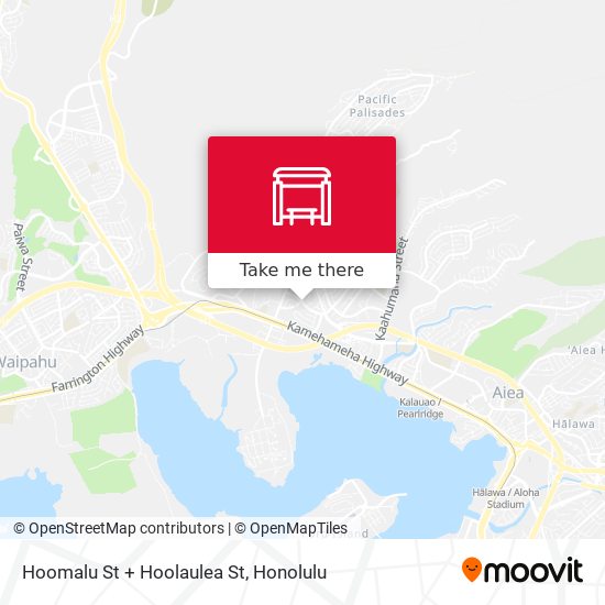 Hoomalu St + Hoolaulea St map