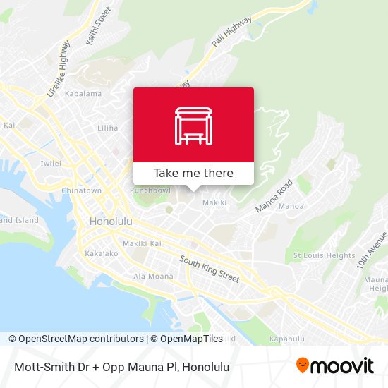 Mapa de Mott-Smith Dr + Opp Mauna Pl