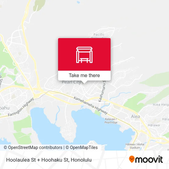 Mapa de Hoolaulea St + Hoohaku St