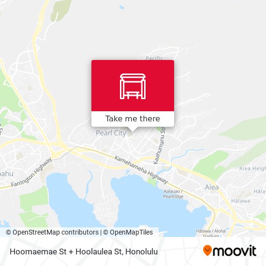 Hoomaemae St + Hoolaulea St map