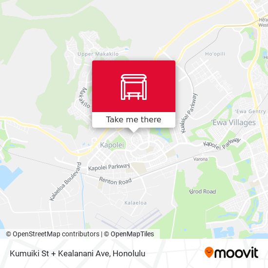 Kumuiki St + Kealanani Ave map