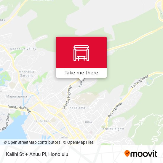 Mapa de Kalihi St + Anuu Pl