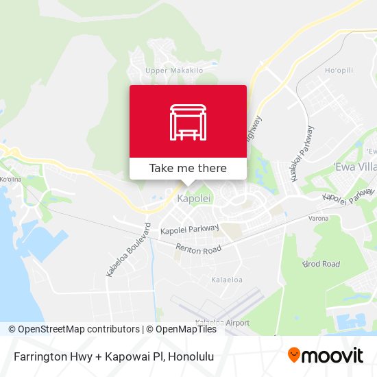Mapa de Farrington Hwy + Kapowai Pl