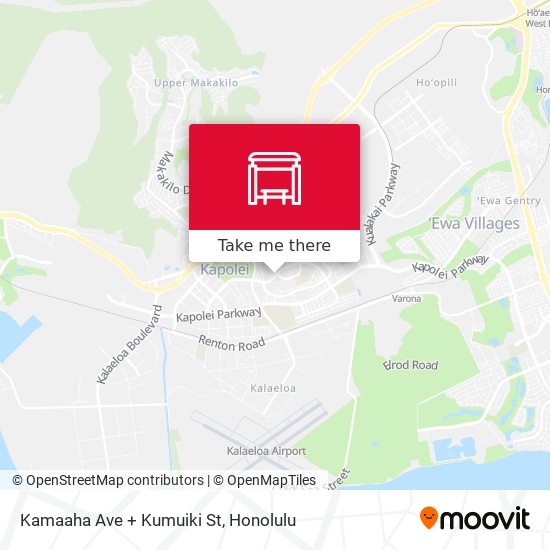 Kamaaha Ave + Kumuiki St map