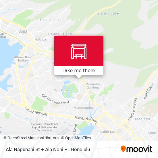 Mapa de Ala Napunani St + Ala Noni Pl