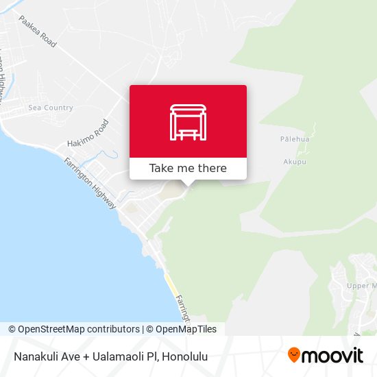 Nanakuli Ave + Ualamaoli Pl map