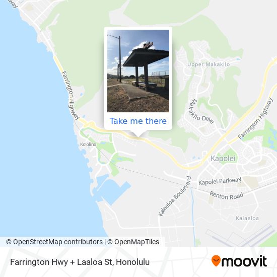 Farrington Hwy + Laaloa St map