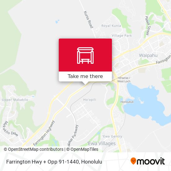 Farrington Hwy + Opp 91-1440 map