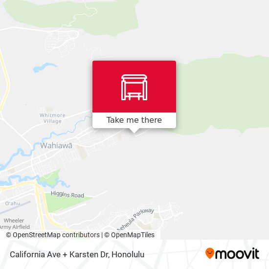 California Ave + Karsten Dr map