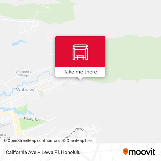California Ave + Lewa Pl map