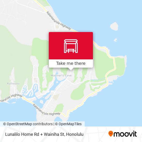 Lunalilo Home Rd + Wainiha St map