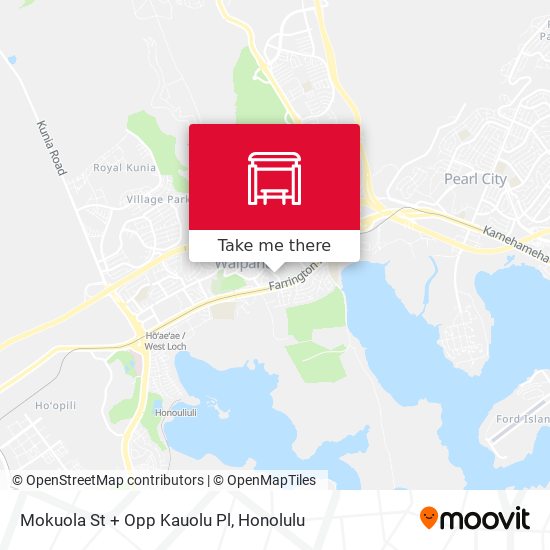 Mapa de Mokuola St + Opp Kauolu Pl