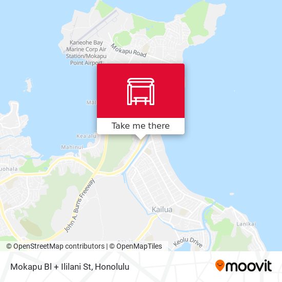 Mokapu Bl + Ililani St map