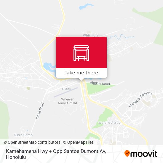 Kamehameha Hwy + Opp Santos Dumont Av map