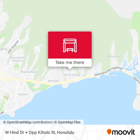 Mapa de W Hind Dr + Opp Kiholo St