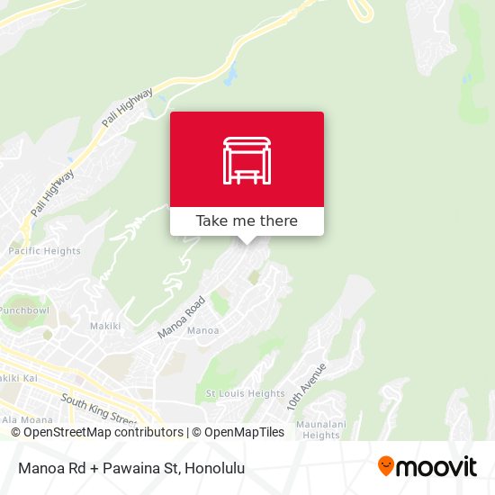 Manoa Rd + Pawaina St map