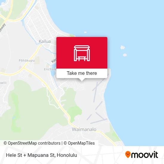 Hele St + Mapuana St map