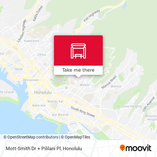 Mott-Smith Dr + Pililani Pl map
