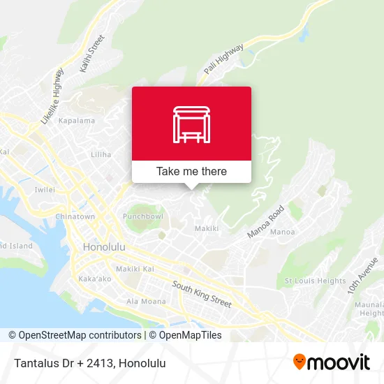 Tantalus Dr + 2413 map