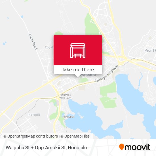Mapa de Waipahu St + Opp Amokii St