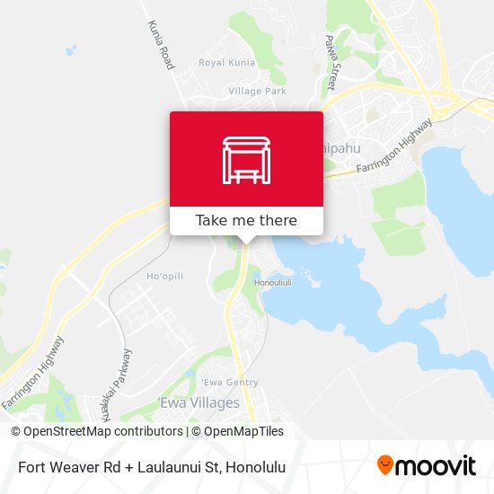 Fort Weaver Rd + Laulaunui St map