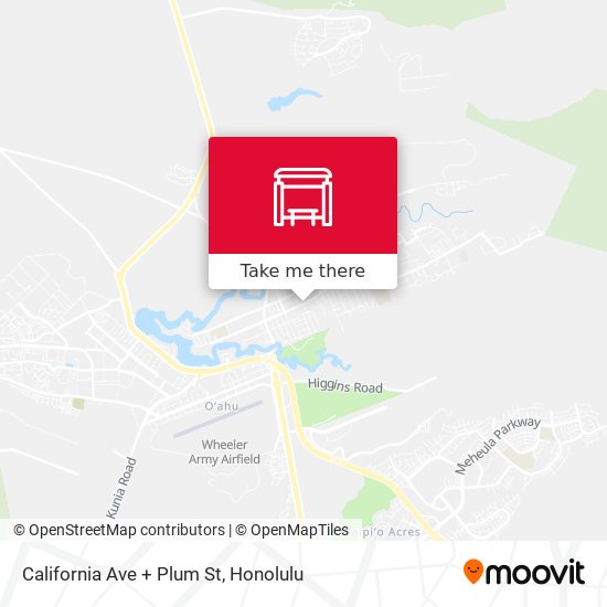 California Ave + Plum St map