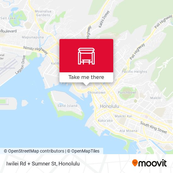 Mapa de Iwilei Rd + Sumner St